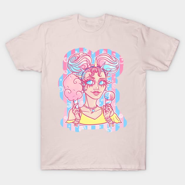 Kawaii Carnival Cutie T-Shirt by Jan Grackle